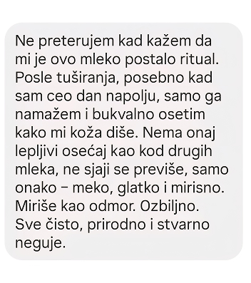 Mleko za telo recenzije 8